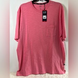 Gap Men’s Pink T-Shirt Size XL New With Tags Crew Neck